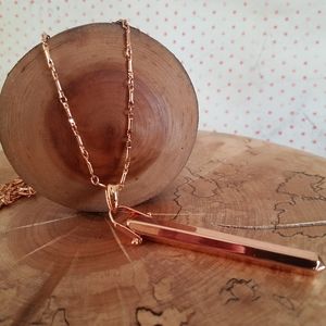 Stella &Dot Rose Gold Rebel Necklace